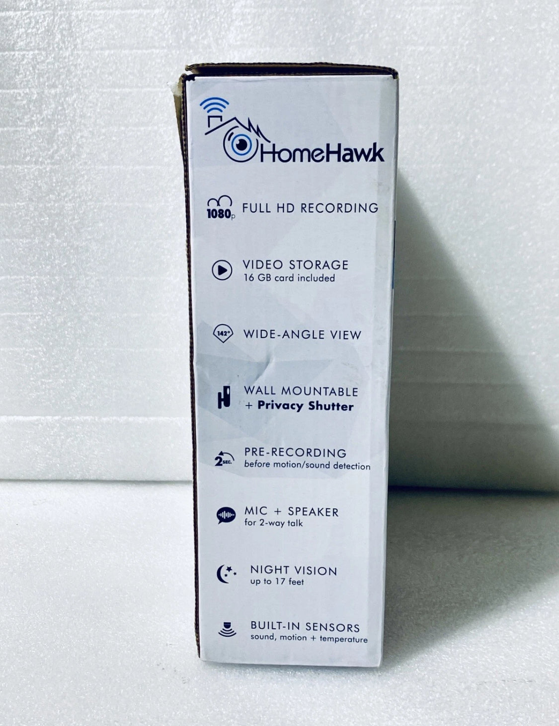 Panasonic Homehawk Indoor 1080p HD Home Monitoring Camera With 16GB Micro SD Card