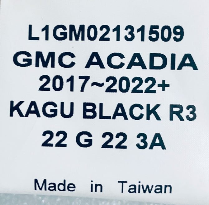 new Other 3D MAXpider Custom Fit KAGU Floor Black Mats Compatible With GMC ACADIA 2017-2023, 2nd & 3rd Row