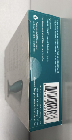 hARRY'S TROPICAL GREEN Razor Handle + 2 / 5-Blade Cartridges