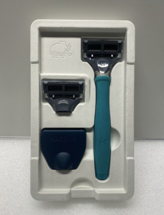 hARRY'S TROPICAL GREEN Razor Handle + 2 / 5-Blade Cartridges