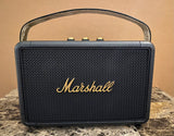 Marshall Kilburn II Bluetooth Speaker With Brown Strap - Black & Brass