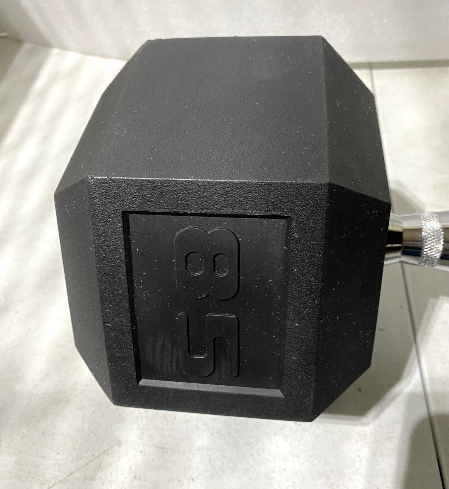 Cap 85 lb. Coated Black Dumbbell, SDRIS-085