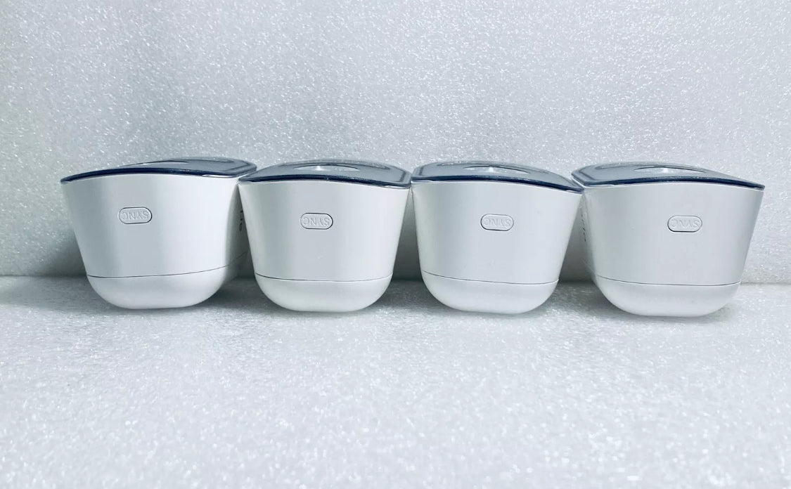 lot Of 4 Netgear Arlo Wireless Add-On In/Outdoor Smart Security Lights With Two Batteries