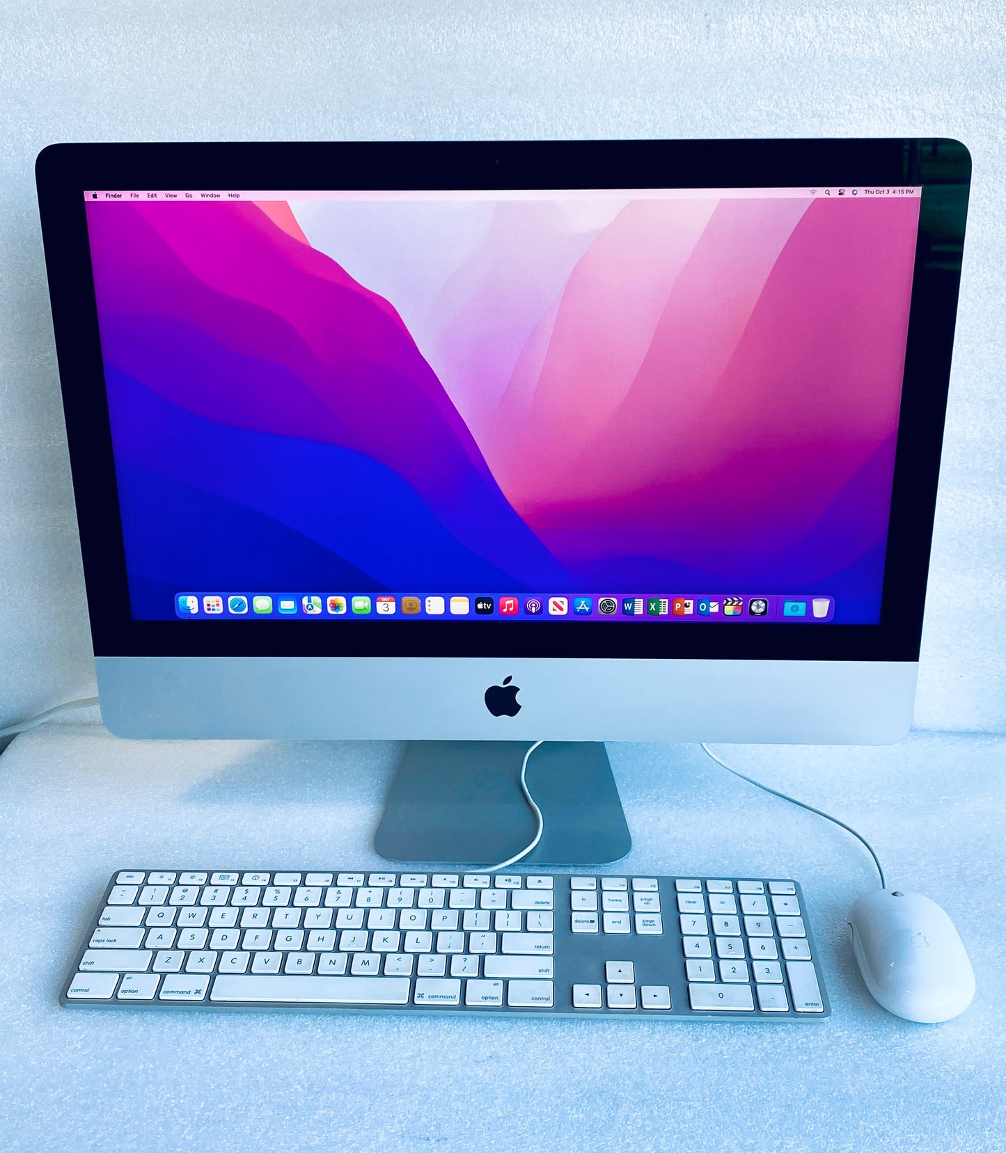 Apple iMac Slim 4K Retina 21.5” 2019 A2116 16GB 1.03TB Fusion Core i7 3.2GHz With Keyboard & Mouse Grade B