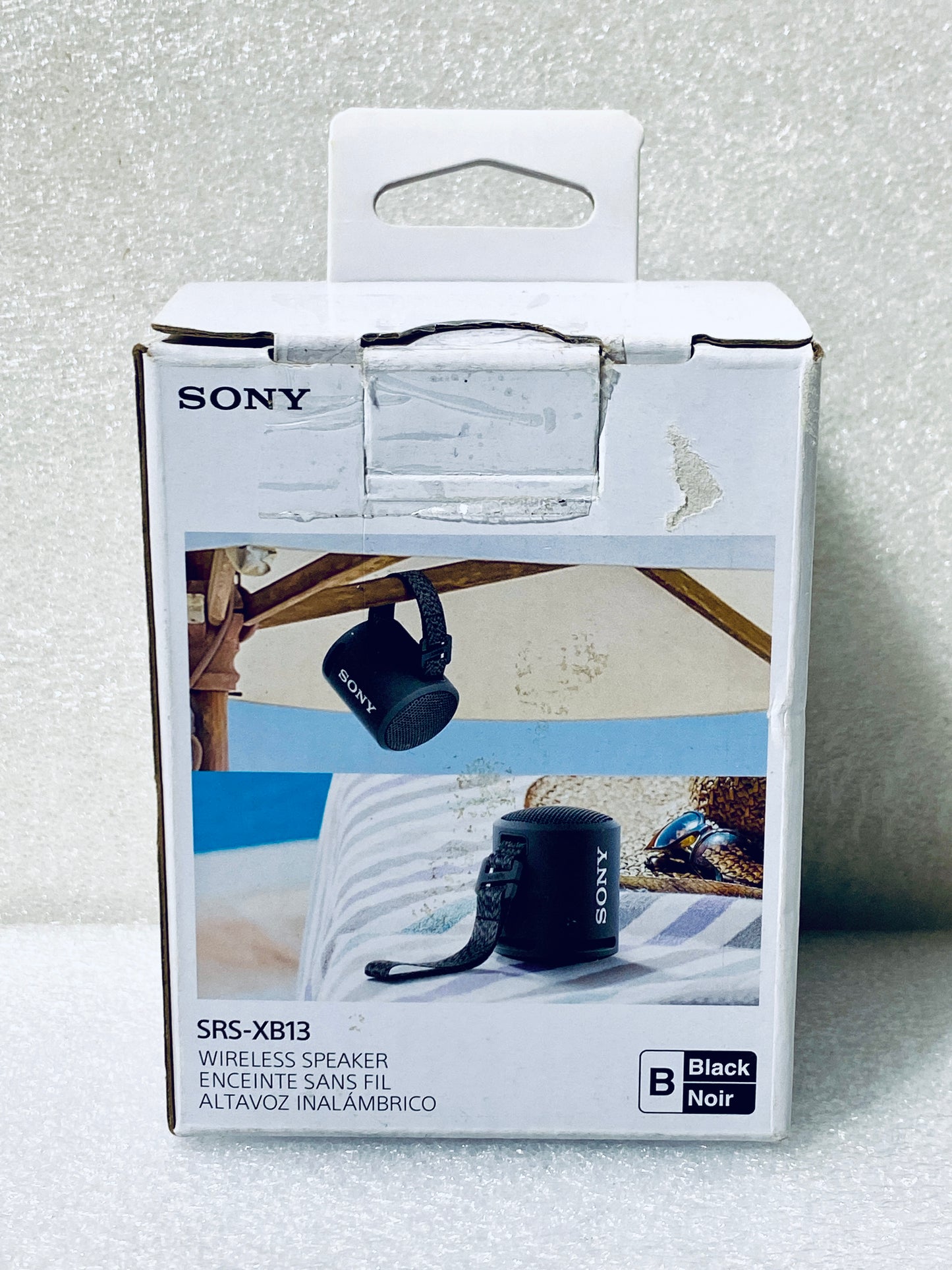 Sony Extra Bass Portable Bluetooth Waterproof Black Speaker, SRSXB13/BC