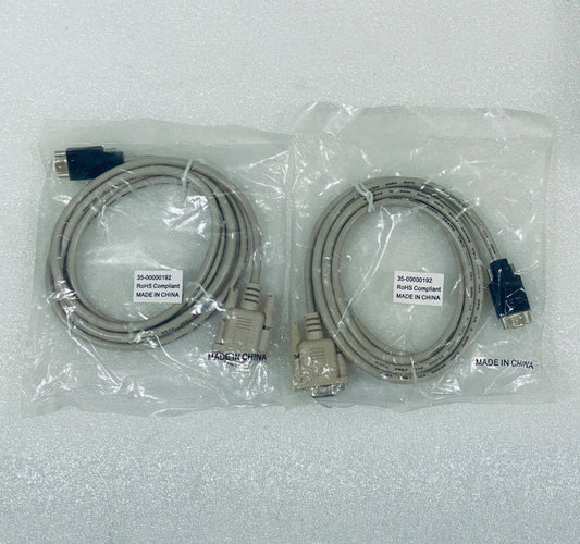 lot Of 2 New HP Mini DB9 RS232 Male To DB9 Serial Male 6Ft. Cable, 35-00000192
