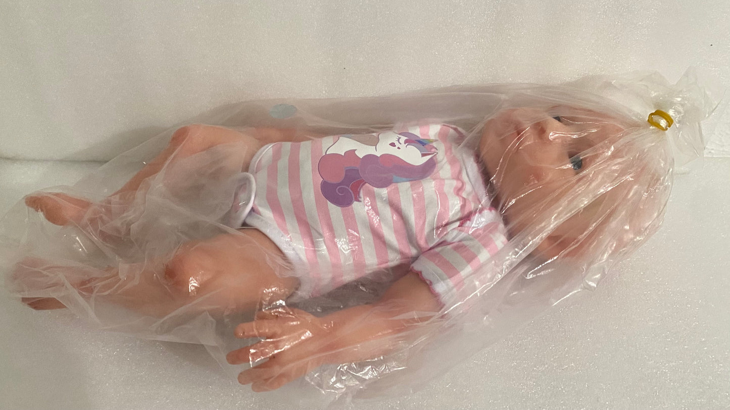 New SERENDOLL 18.5” Realistic Full Silicone Baby DollLifeLike Reborn, Girl