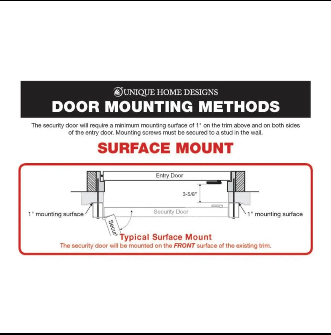 new Other 60in. x 80in. Cottage Rose Black Surface Mount Outswing Steel Security Double Door with Expanded Metal Screen