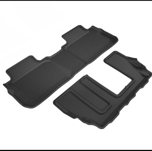 new Other 3D MAXpider Custom Fit KAGU Floor Black Mats Compatible With GMC ACADIA 2017-2023, 2nd & 3rd Row