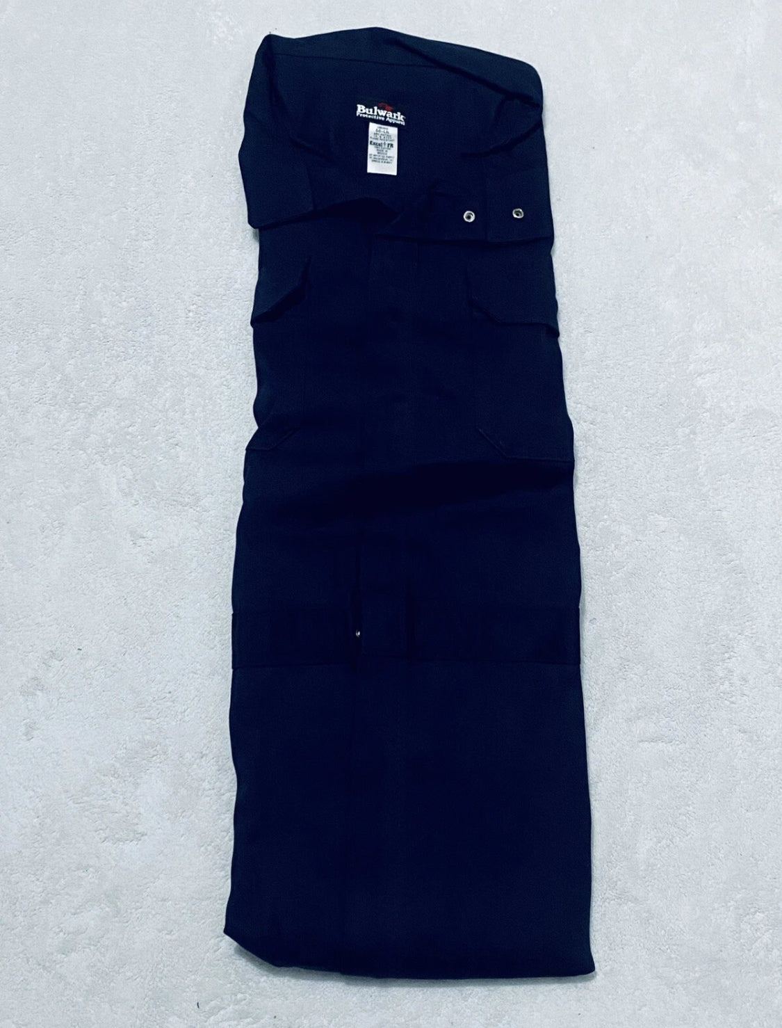 new Other Bulwark Men Navy 56-LN CEB2NV5 Flame Resistant Deluxe Coverall Excel 9oz