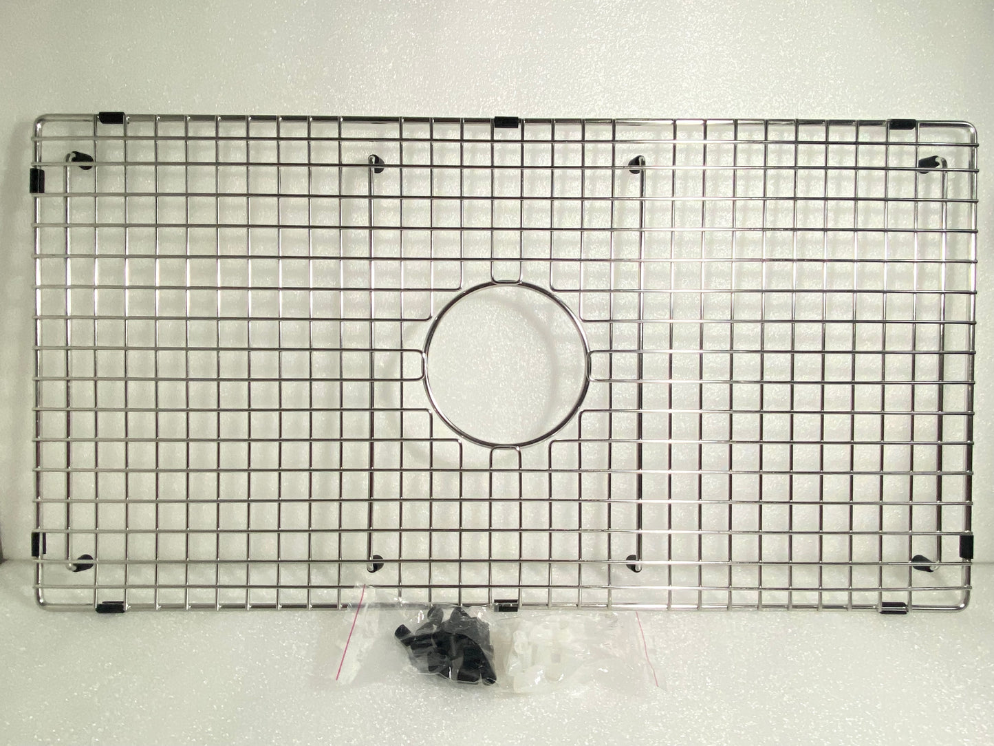 new Other Serene Valley Sink Bottom Grid 29-1/2 X 15-9/16 Centered Drain with Corner Radius 3/8 Sink Protector NDG3016C