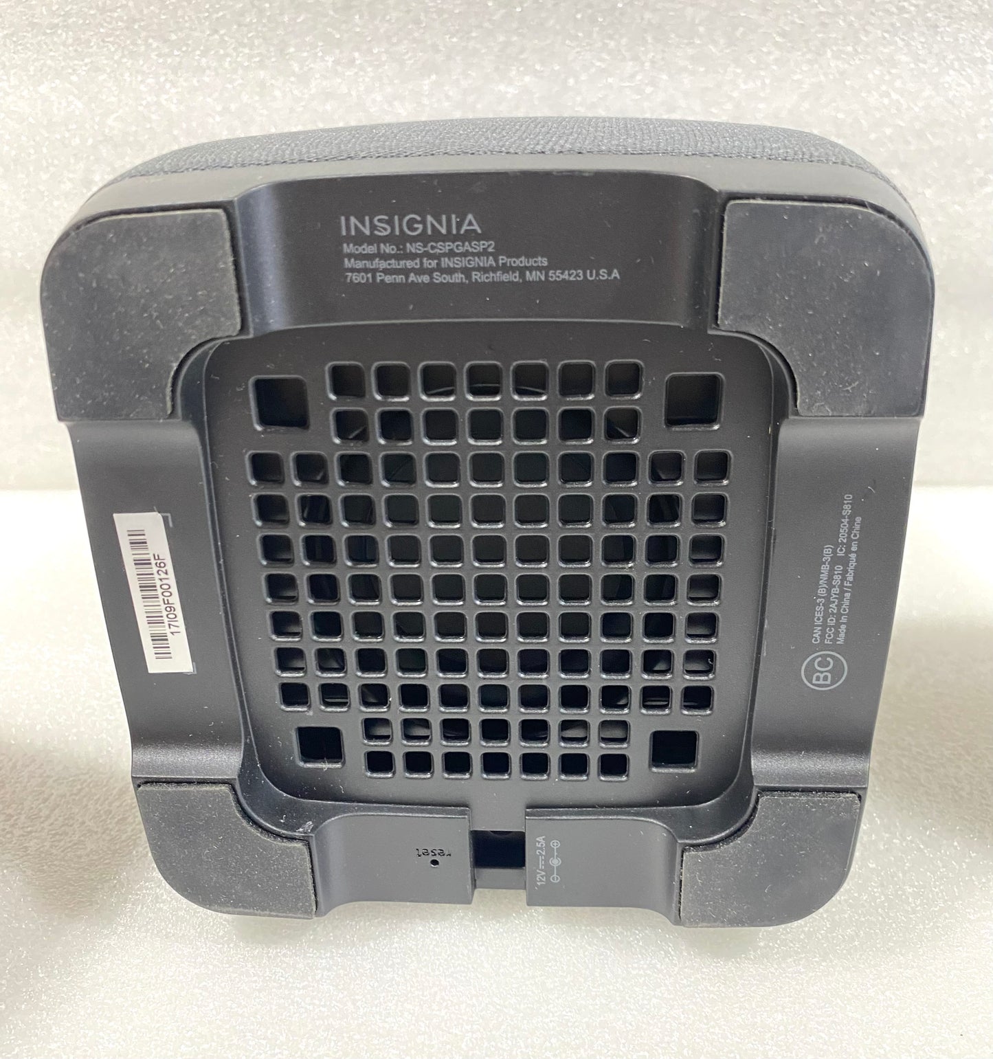 lot Of 3 - Insignia Voice, Voice-Activated Speakers with Google Assistant Built-In, NS-CSPGASP & NS-CSPGASP2