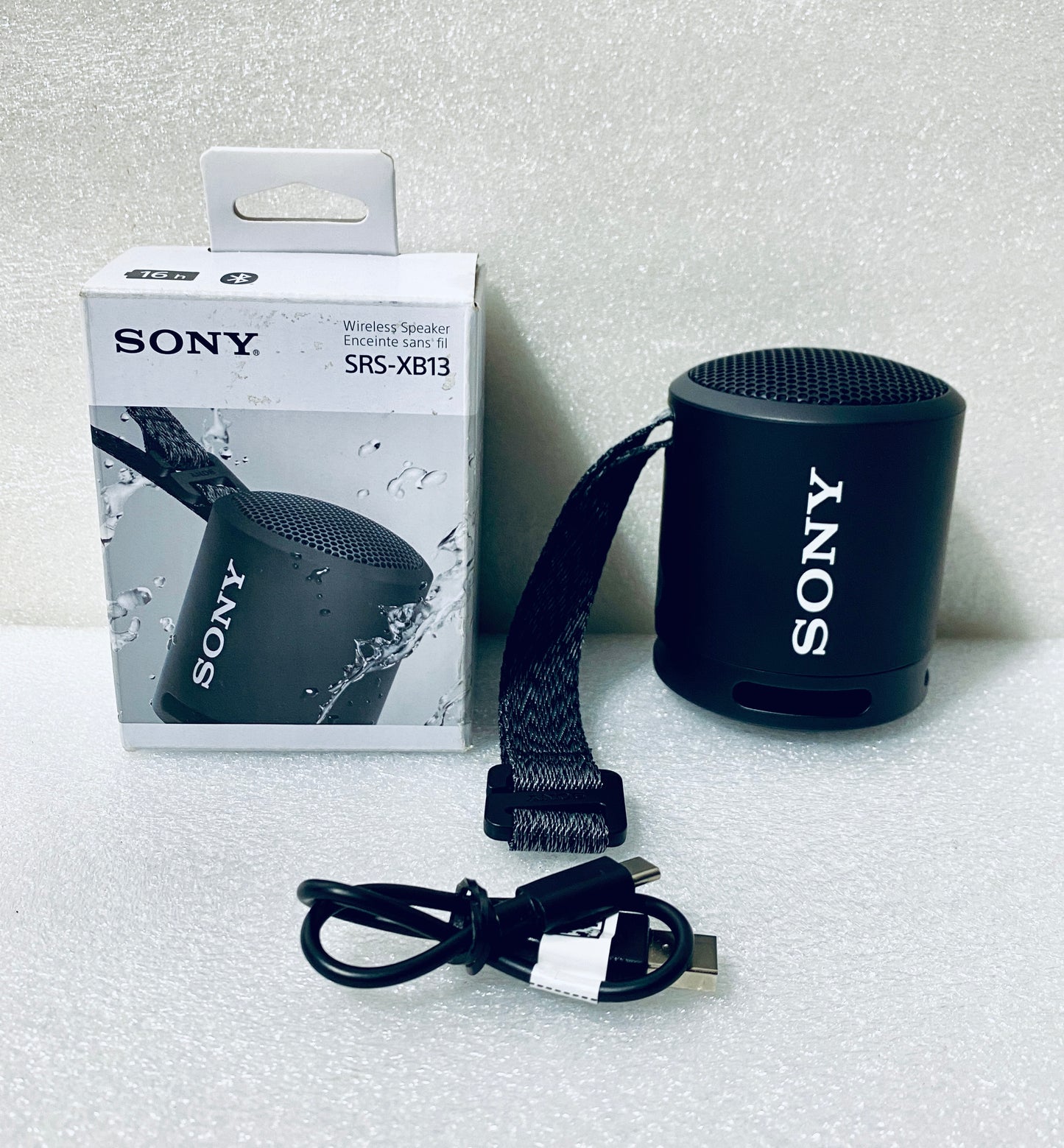 Sony Extra Bass Portable Bluetooth Waterproof Black Speaker, SRSXB13/BC