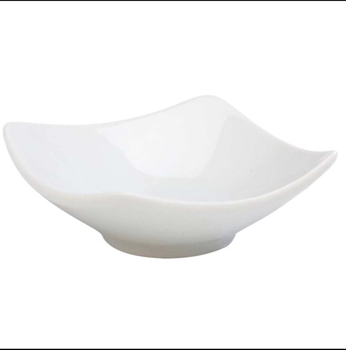 lot Of 10 New IMPULSE Vigo Porcelain Dish 2.9" x 2.9" x 1", White