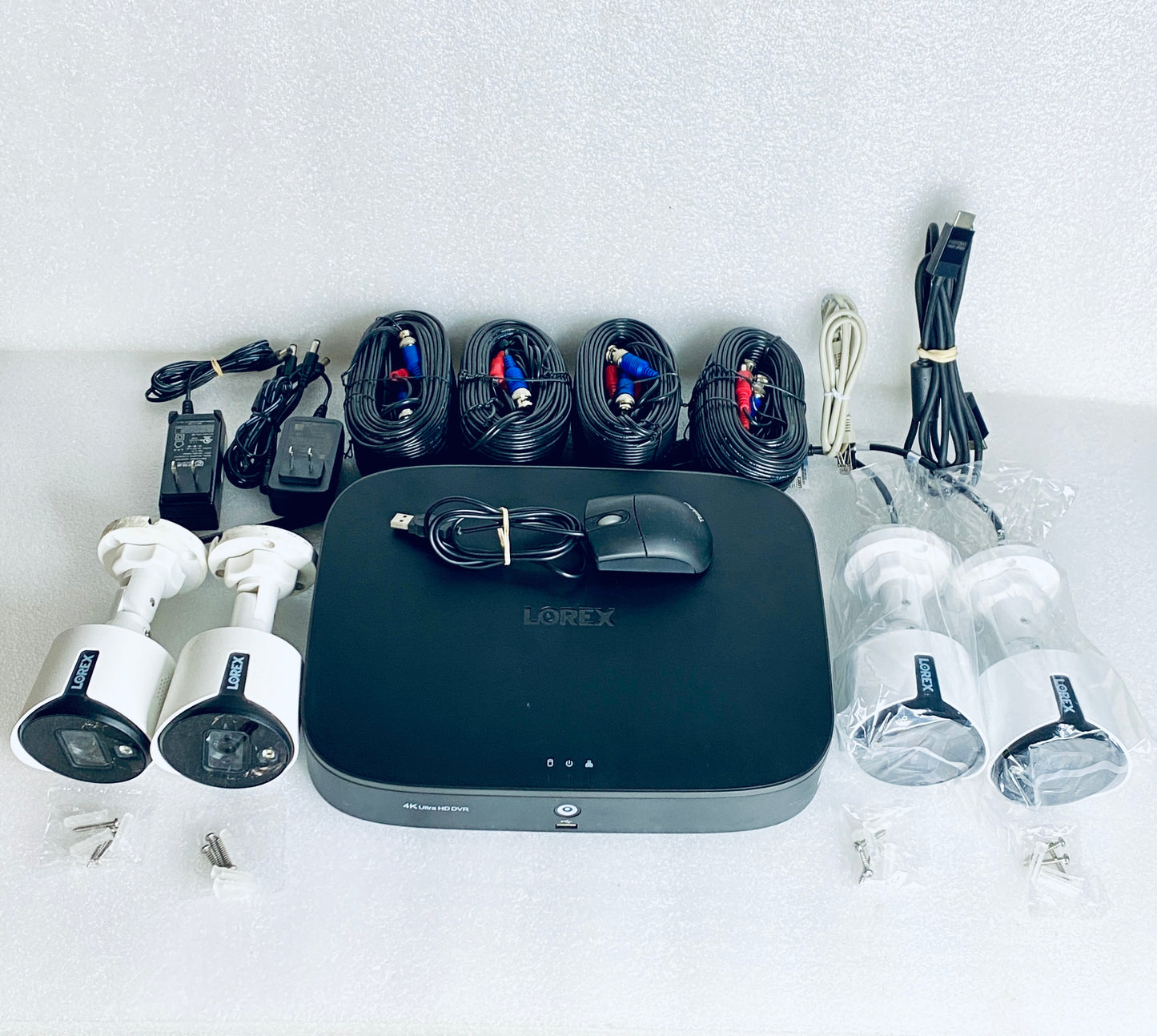Lorex 8 Channel 4K HD 2TB HD Security System DVR & 4 Indoor/Outdoor 2K 5MP HD Active Deterrence Bullet Cameras