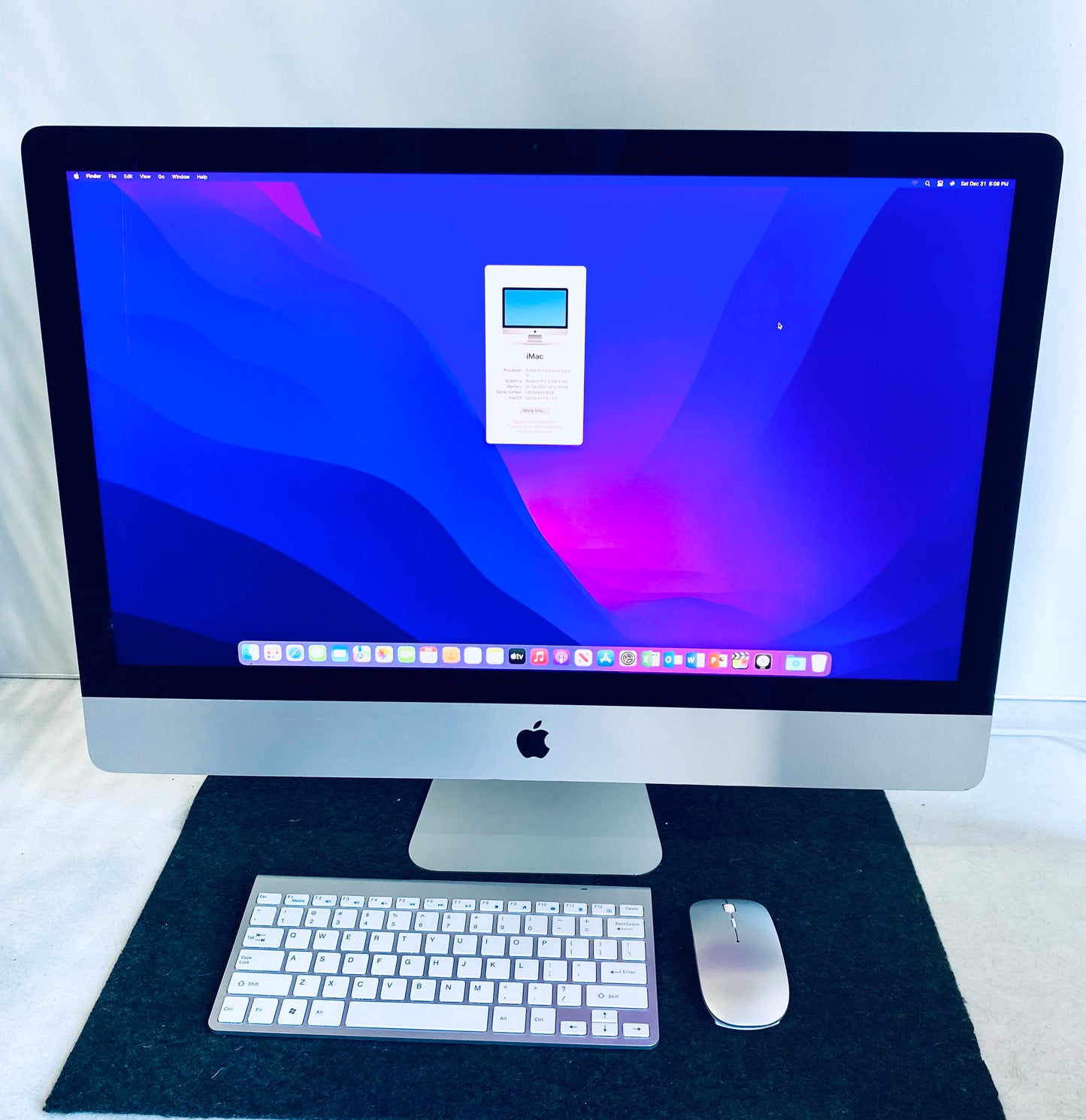 Apple iMac Slim 5K Retina 27” 2019 A2115 32GB 1.03TB Fusion Core I5 3GHz With Keyboard & Mouse Grade B