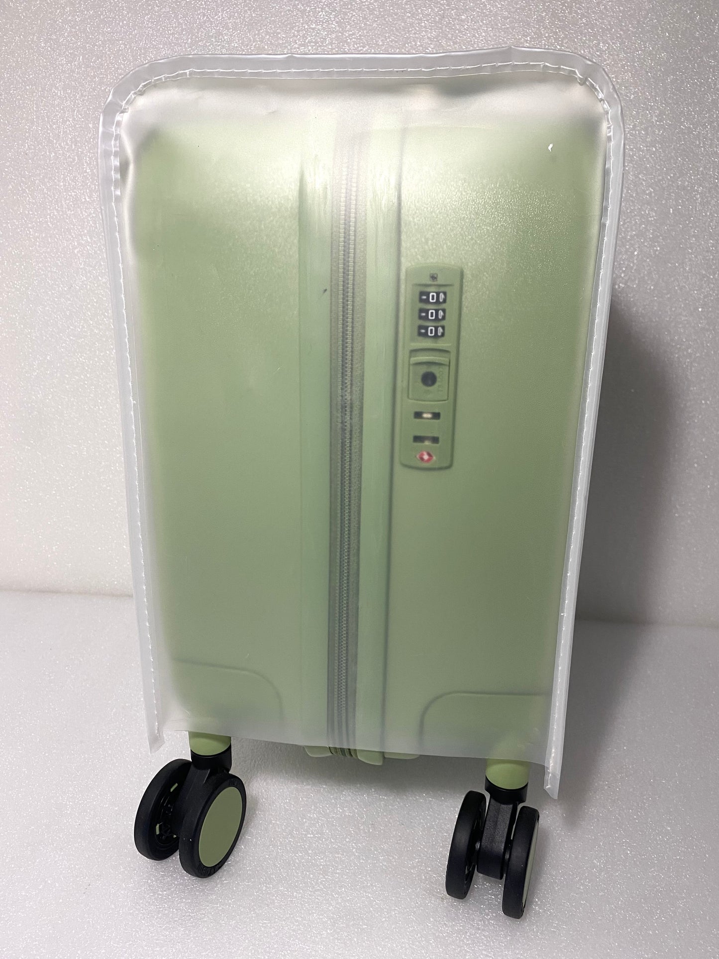 new Other Mixi 14” Hardshell Carry On Lightweight Avocado Green Rolling Suitcase, M9236