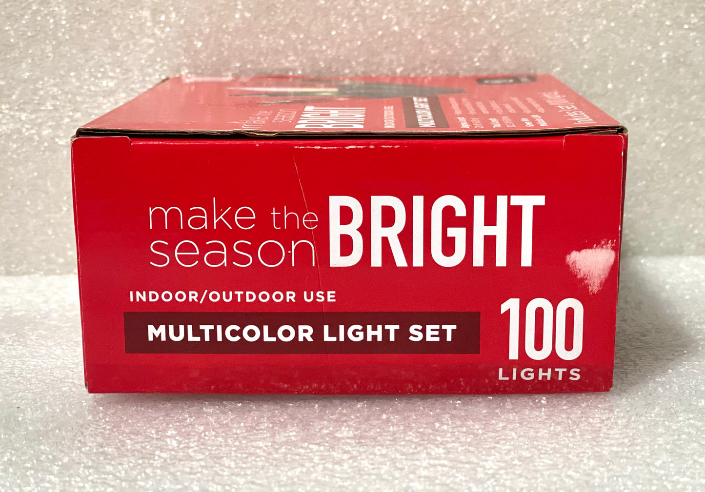 NEW MAKE THE SEASON BRIGHT INDOOR/OUTDOOR 100CT MULTICOLOR LIGHT SET