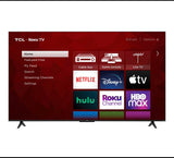 New Open Box TCL 65" 65S455 Class 4-Series 4K UHD HDR Smart Roku TV, Black