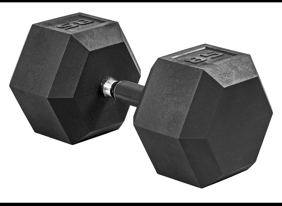 Cap 85 lb. Coated Black Dumbbell, SDRIS-085