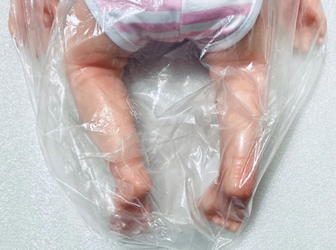 New SERENDOLL 18.5” Realistic Full Silicone Baby Lifelike Baby Reborn Doll, Girl