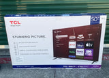 New Open Box TCL 50” Class 4H UHD 4 - Series Smart Roku TV 50S455 - Black