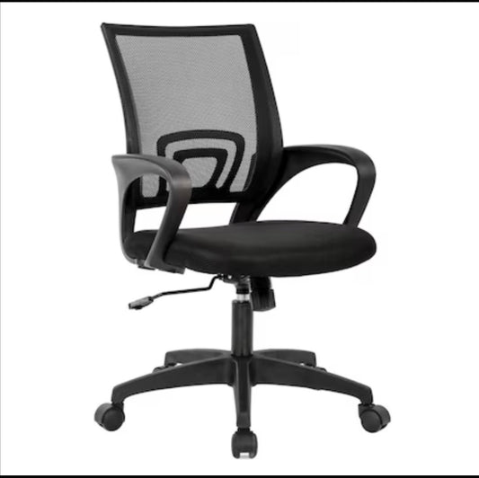 New Other BestOffice Contemporary Ergonomic Adjustable Height Swivel Mesh Executive Chair, Black