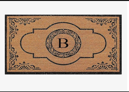 A1 Home Collections First Impression Monogram (B) Hand Crafted Doormat, PT6001-B