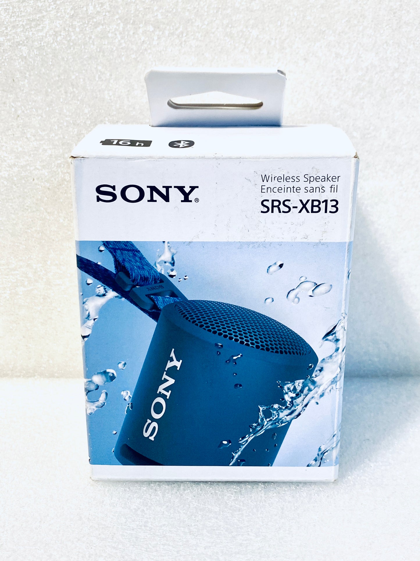 Sony Extra Bass Portable Bluetooth Waterproof Blue Speaker, SRSXB13/B