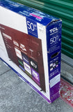 New Open Box TCL 50” Class 4H UHD 4 - Series Smart Roku TV 50S455 - Black