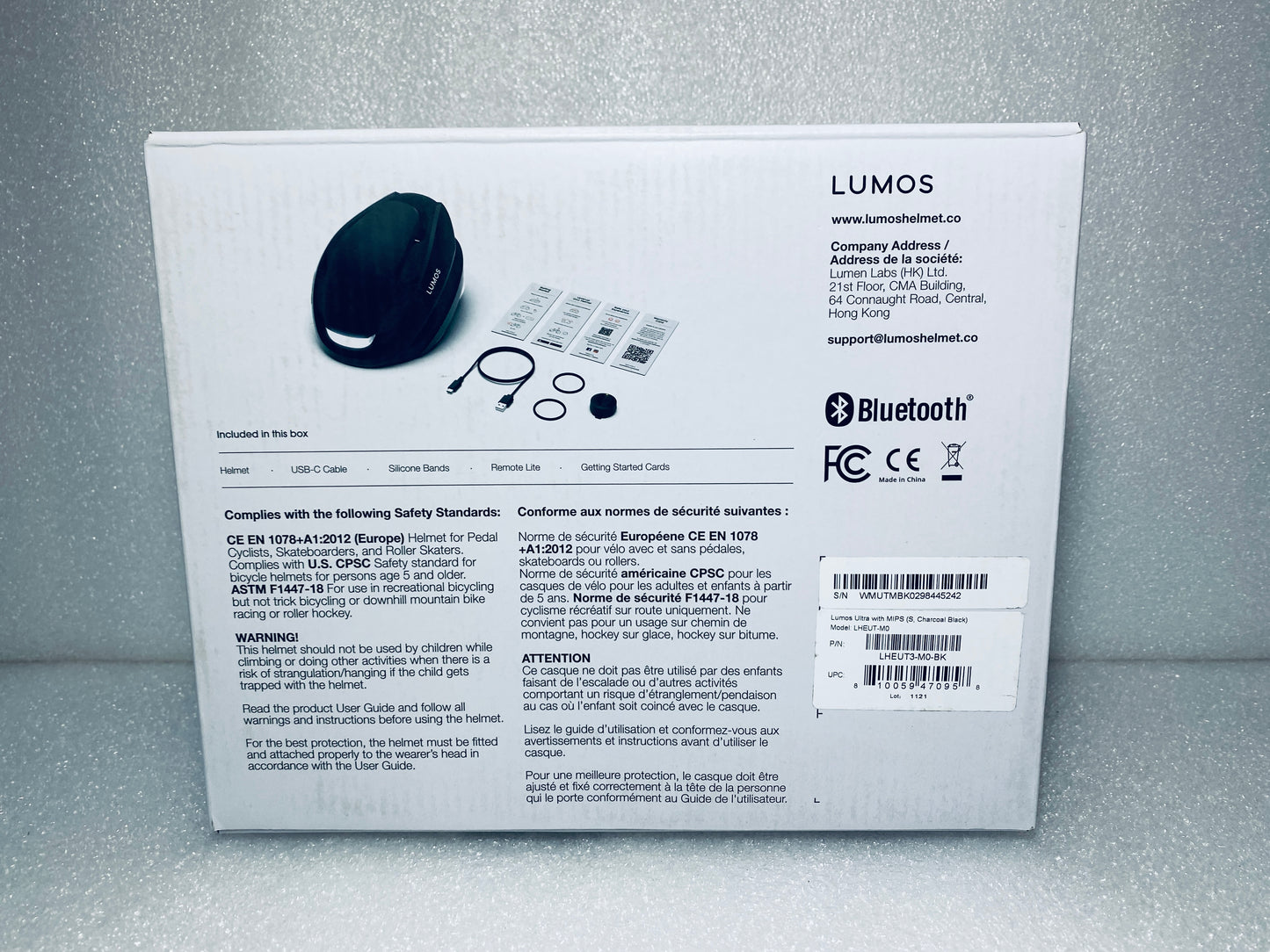 New Other Lumos Ultra Size Small Bluetooth Charcoal Black Smart Helmet With Mips & Remote, LHEUT3-M0-BK