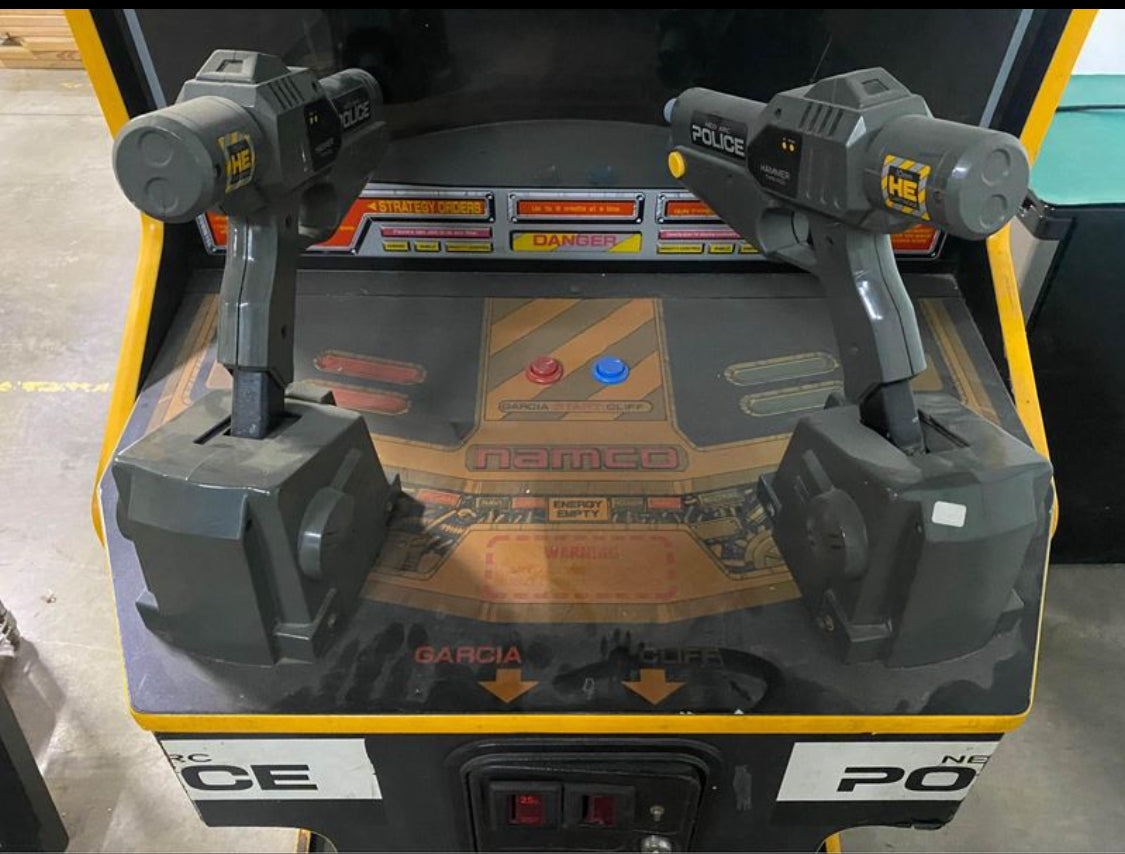 namco Steel Gunner Neo Arc Police Arcade Machine