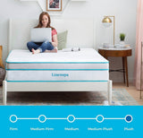 New Linenspa 12” Twin Memory Hybrid Plush Mattress with Coils Edge Support & Quilted Foam Cover, LS12TTMFSP