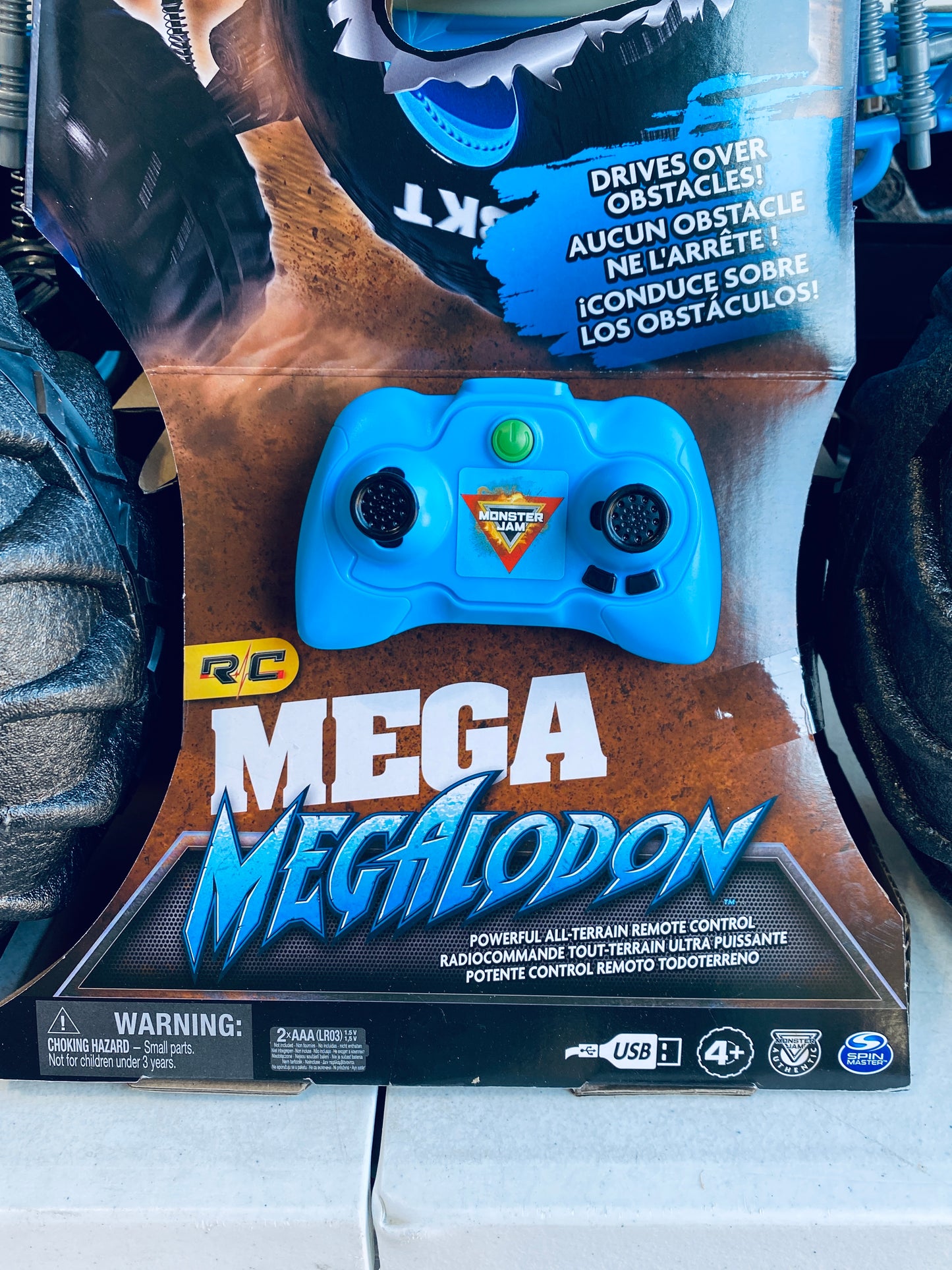 New Monster Jam Official Mega Megalodon RC All-Terrain Remote Control Monster Truck For Ages 4-14