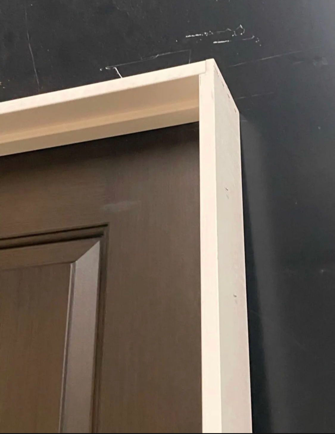 new Other JELD-WEN 30in. x 80in. Cambridge Espresso Stain Left-Hand Molded Composite MDF Single Prehung Interior Door