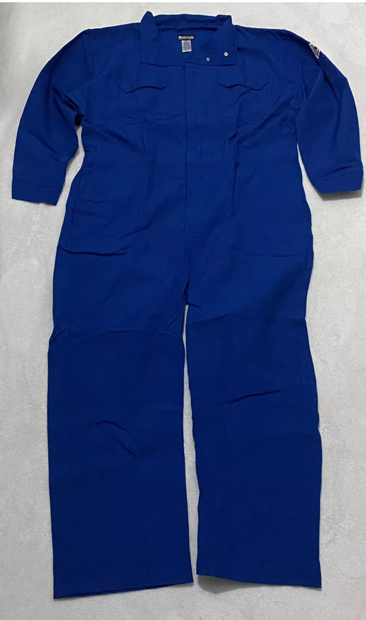 new Other Bulwark Men Blue 56-RG CNB6RB6 Flame Resistant Deluxe Coverall Nomex 6oz