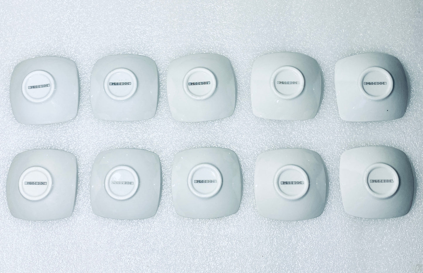 lot Of 10 New IMPULSE Vigo Porcelain Dish 2.9" x 2.9" x 1", White