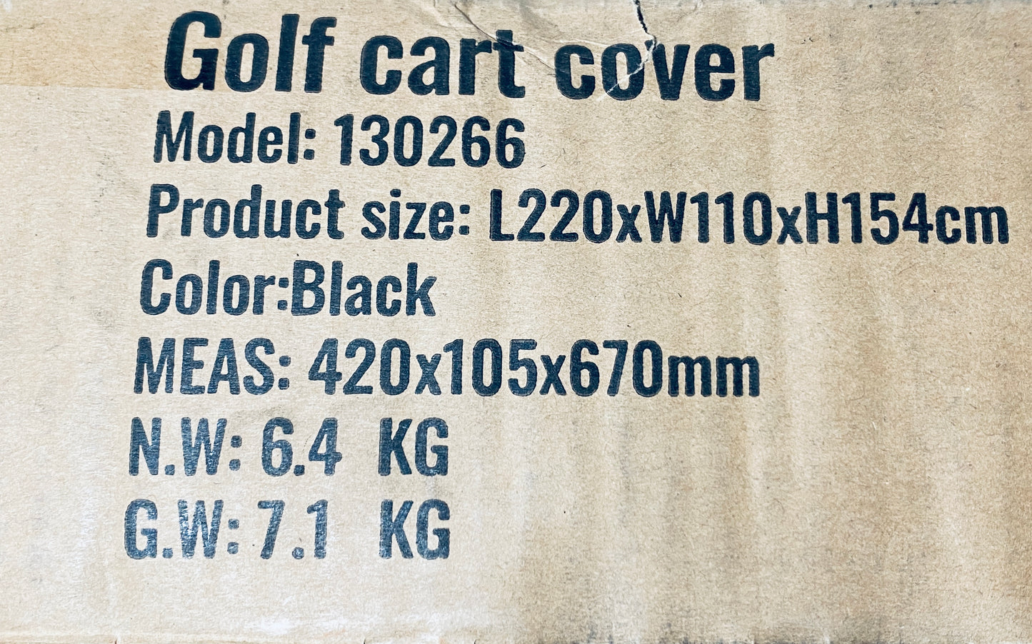 New Other Vevor Outdoor Universal Golf Cart Enclosure/Cover & Roykaw 9.18’ x 4.92’ Parking Mat