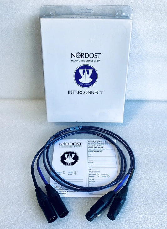 new Other Nordost Making The Connection Purple Flare Analog Interconnect 1M Cable
