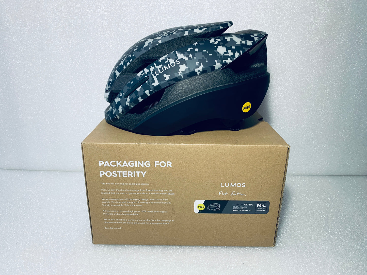 New Other Lumos Ultra Size M/L Bluetooth Digital Camo Smart Helmet With Mips & Remote, LHEUT5-M0-04