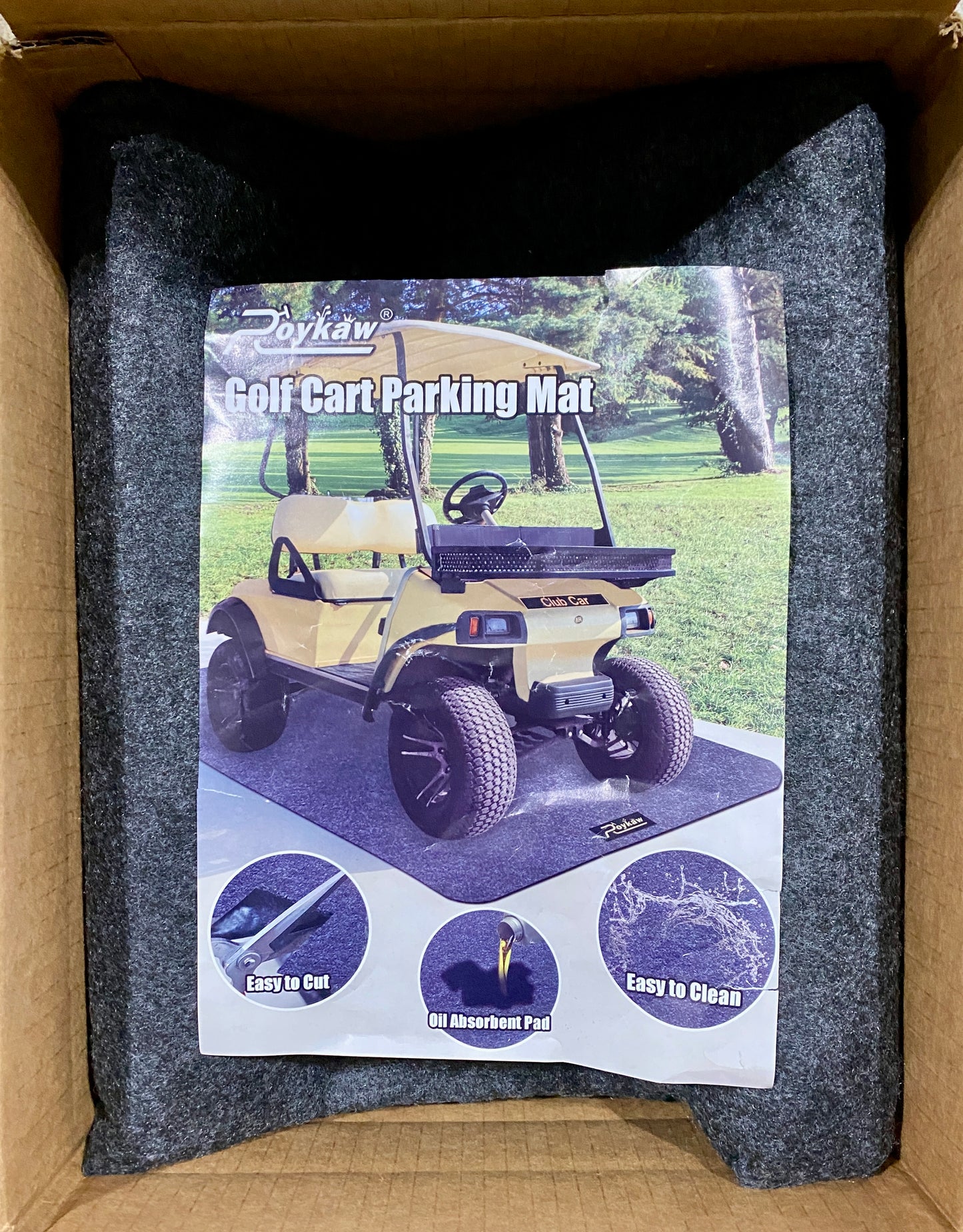 New Other Vevor Outdoor Universal Golf Cart Enclosure/Cover & Roykaw 9.18’ x 4.92’ Parking Mat