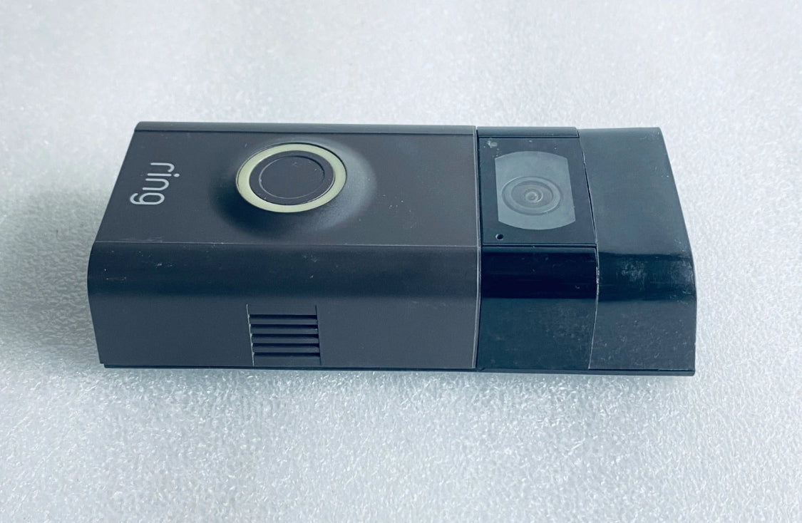 Ring Video Doorbell Second Generation Door Security Camera With Bronze Faceplate & Battery