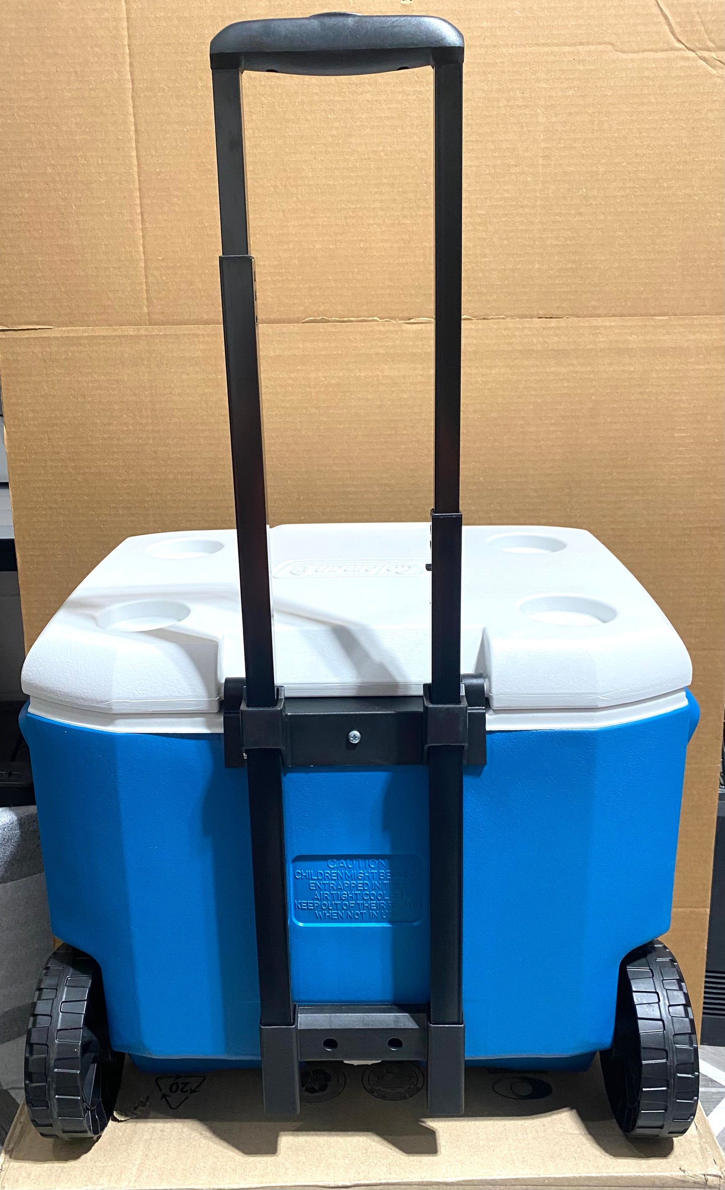 coleman Blue Chiller Wheeled Portable Cooler, 60 Qt.