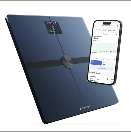 New Other Withings Body Digital Wi-Fi Smart Bathroom Scale With 398 lbs Capacity, Black