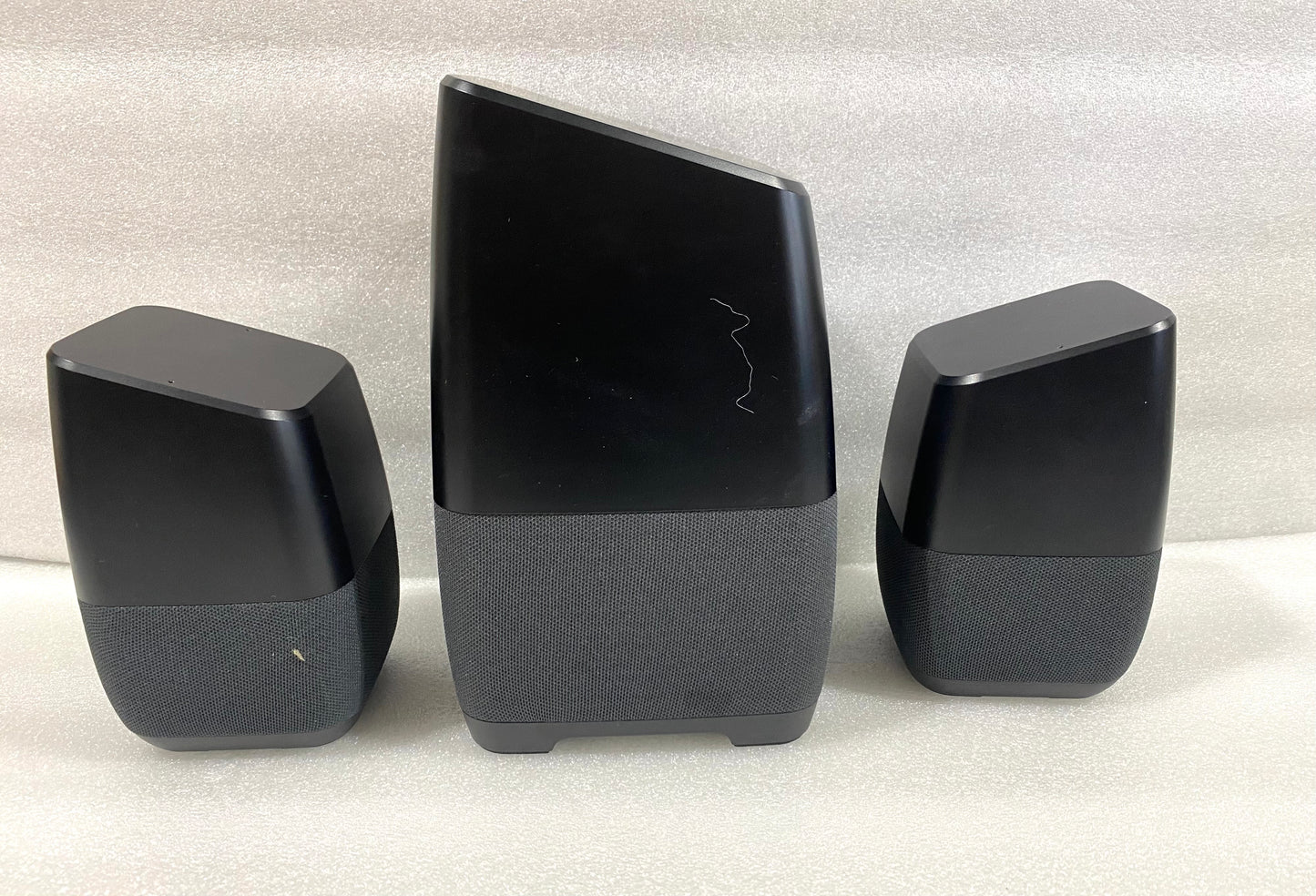 lot Of 3 - Insignia Voice, Voice-Activated Speakers with Google Assistant Built-In, NS-CSPGASP & NS-CSPGASP2