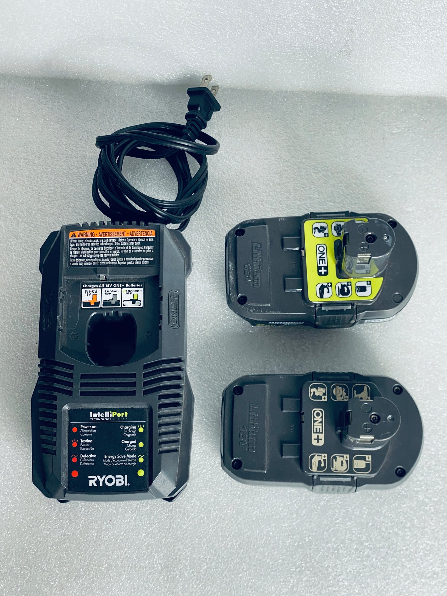 Lot Of 4 Ryobi 18V 1/2" Drill/Driver, Two Batteries & One Charger