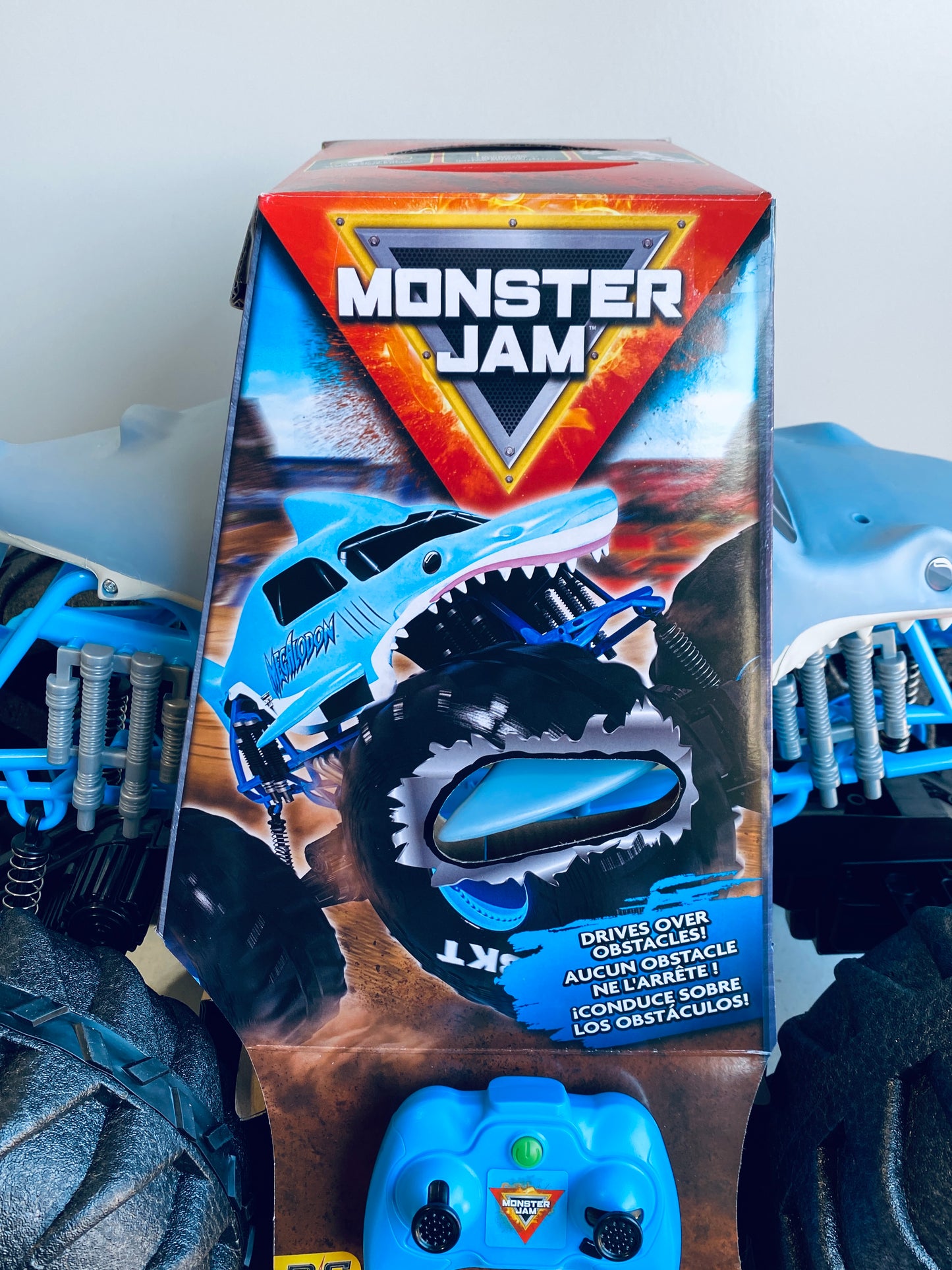 New Monster Jam Official Mega Megalodon RC All-Terrain Remote Control Monster Truck For Ages 4-14