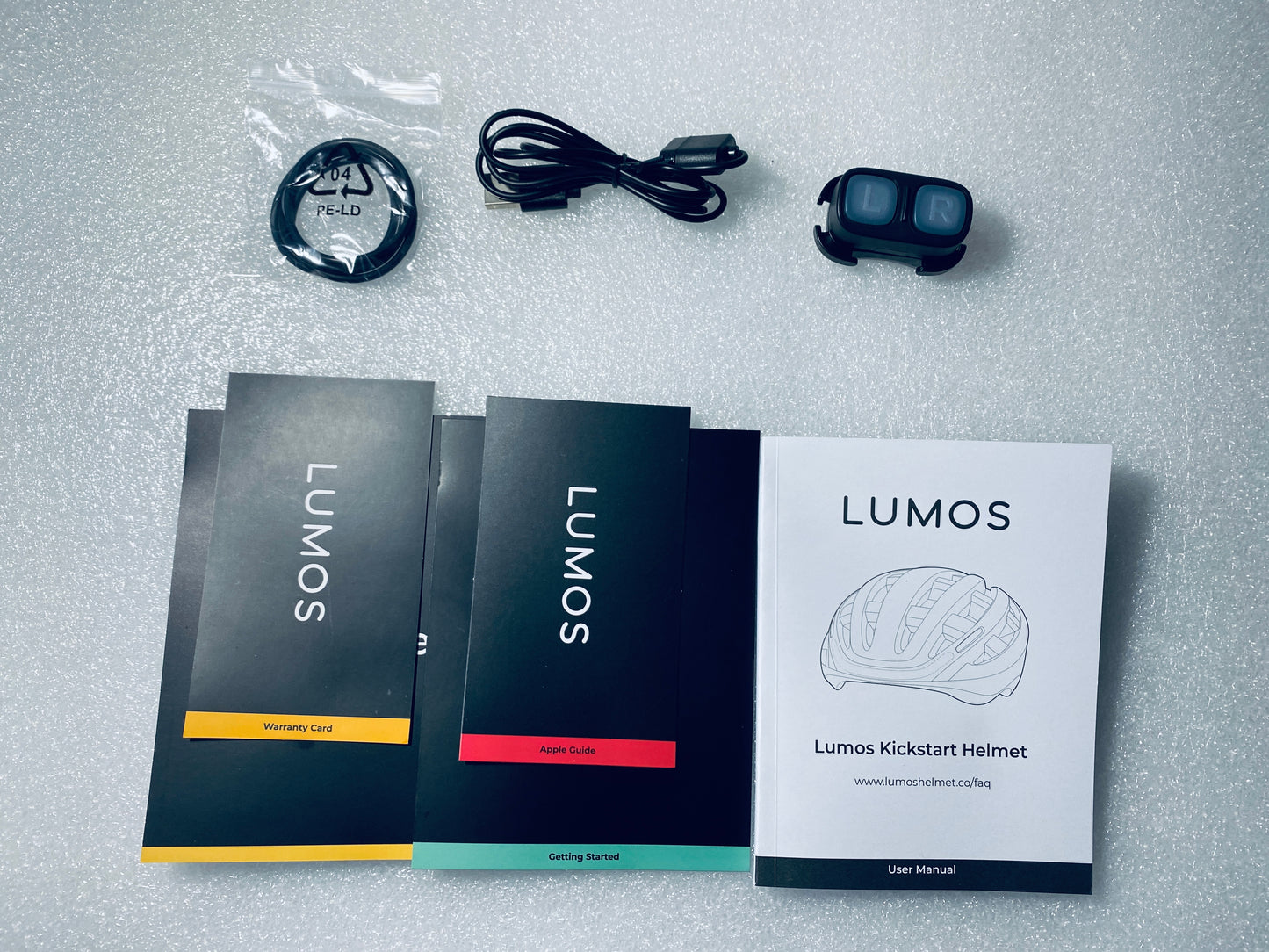 New Other Lumos Kickstart II Size Large Bluetooth Pearl White Smart Helmet With Remote, L1101L