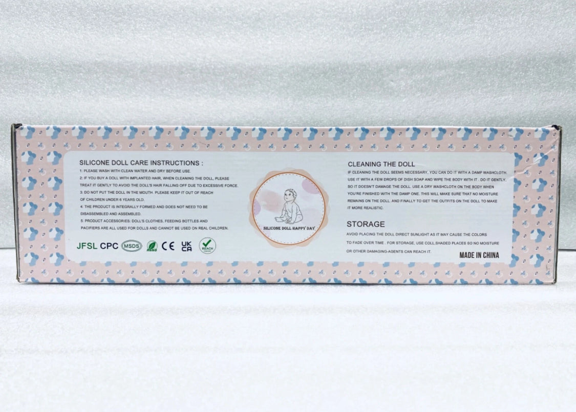 New SERENDOLL 18.5” Realistic Full Silicone Baby Lifelike Baby Reborn Doll, Girl