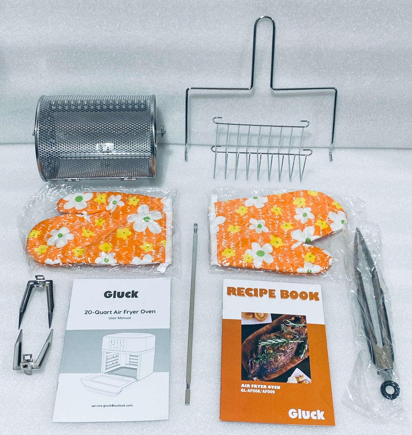 New Other Gluck 20Qt 10-in-1 Air Fryer Oven Combo with Window And Rotisserie Rack